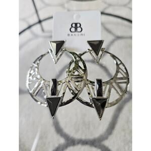 💘 Pick 3 For $15 Bansri Silver Circle Earrings New